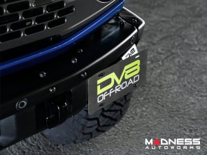 Ford Bronco Front License Plate Relocation Bracket - Factory Bumper - DV8